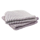 Janette - Ensemble de 2 lavettes en tricot lilas