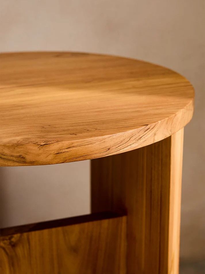 Tabouret en teck Nika - Crusoë