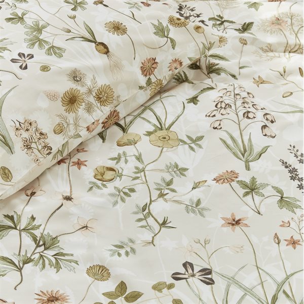 Laurie - Ensemble de housse de couette rose pâle à imprimé floral