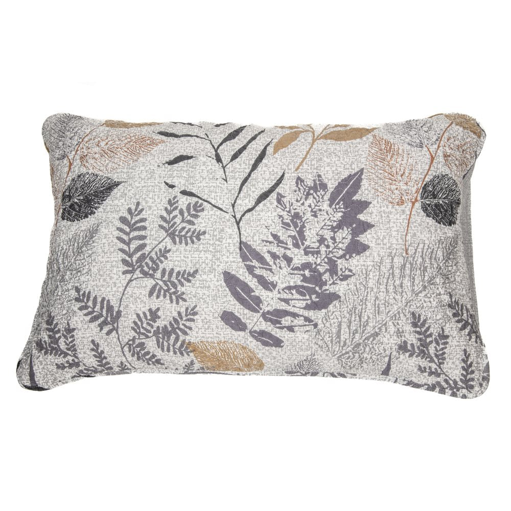 Lena - Decorative pillow cover with foliage print