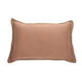 Lin - Couvre oreillers marron