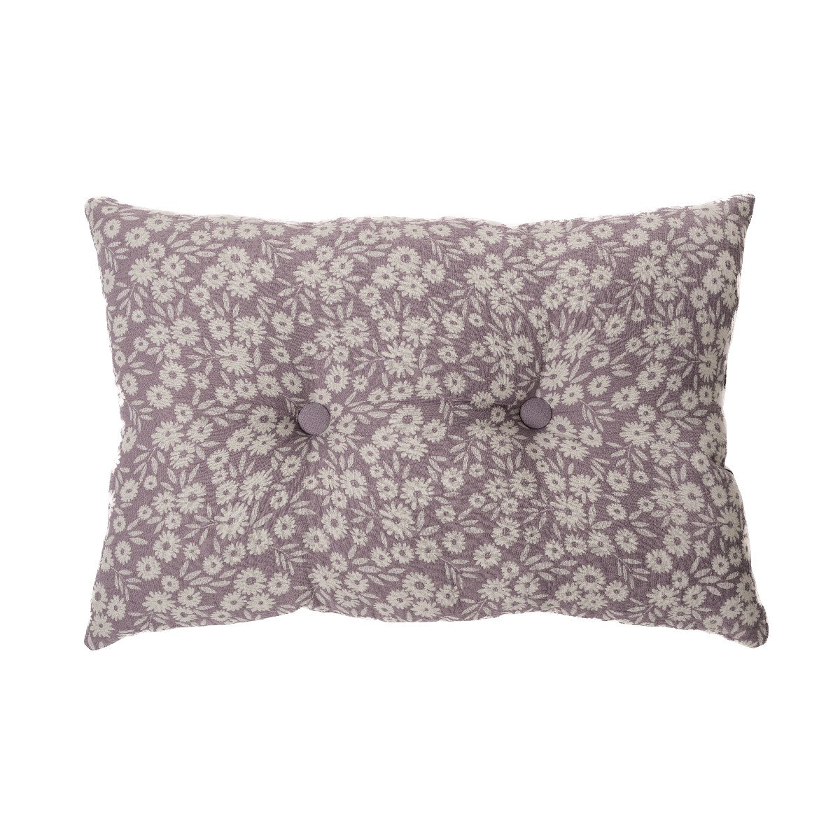 Maggie  - Lavender decorative cushion with small flowers
