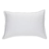 Maldives - Ensemble de couvre oreillers décoratifs tissés blancs