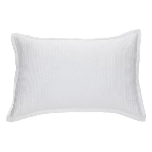 Maldives - Set of white woven decorative pillow covers