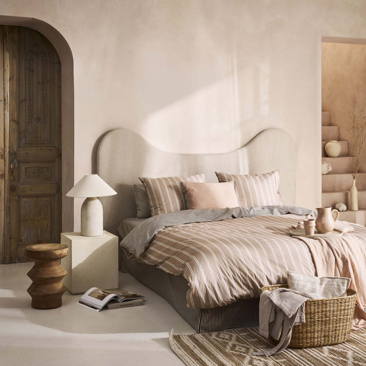 Martini - Olive and Natural Stripe Duvet Cover