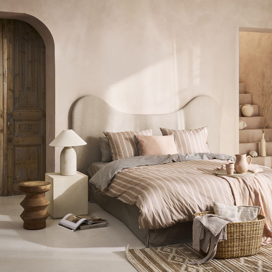Martini - Olive and Natural Stripe Duvet Cover