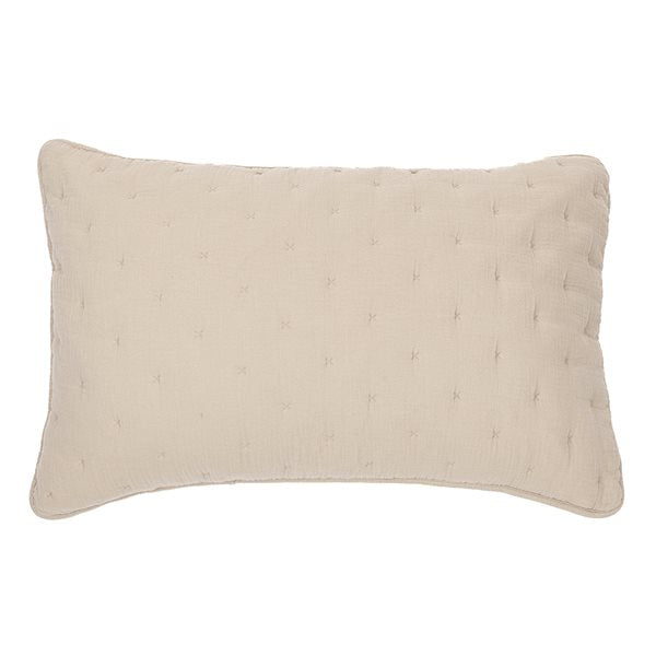 Corduroy - Taupe corduroy decorative pillow sham