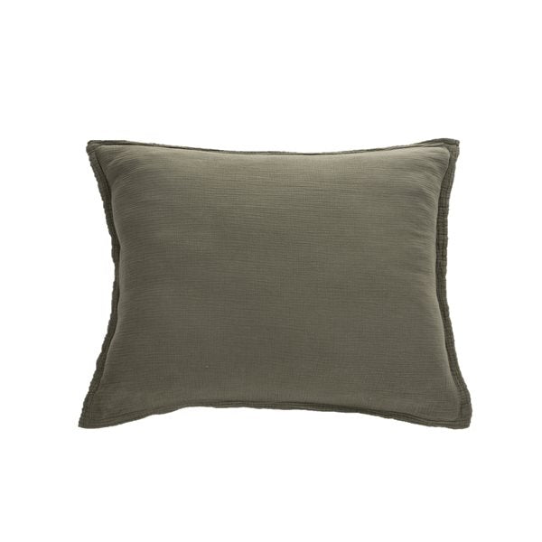 Muslin - Ensemble de couvre oreillers olive