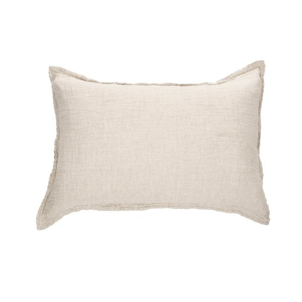 Nata - Couvre oreiller couleur naturel légèrement texturé