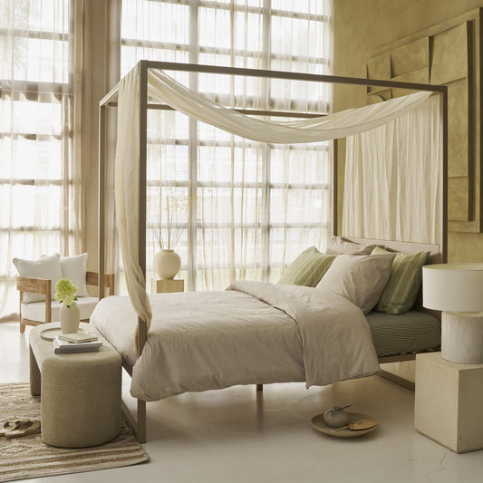 Nita - Solid sand duvet cover
