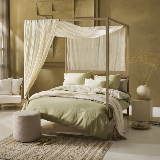 Nita - Solid green duvet cover