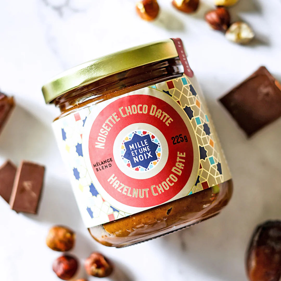 Hazelnut, Choco and Date Butter - Mille et une Noix
