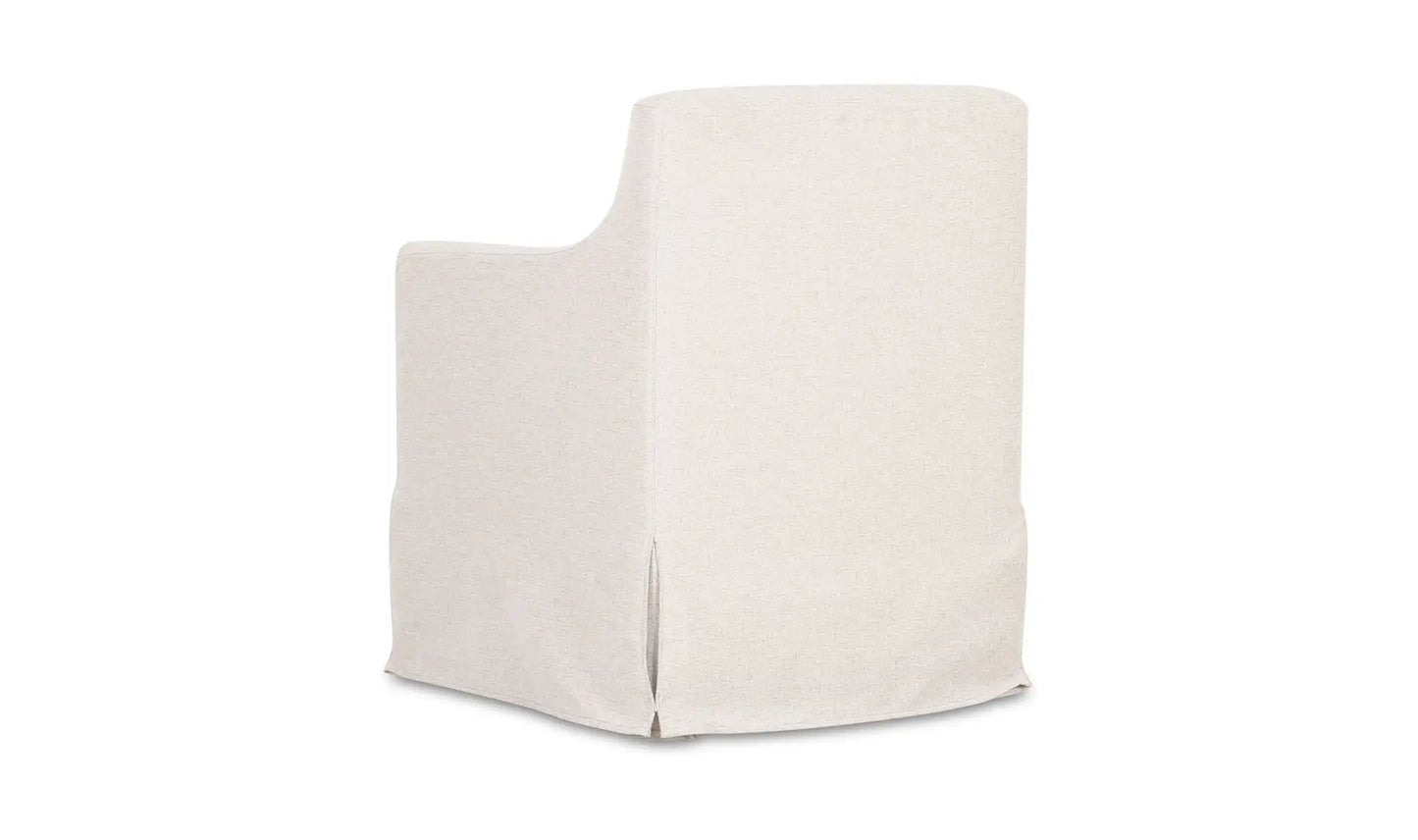 Lydia Slipcover Dining Chair - Beige