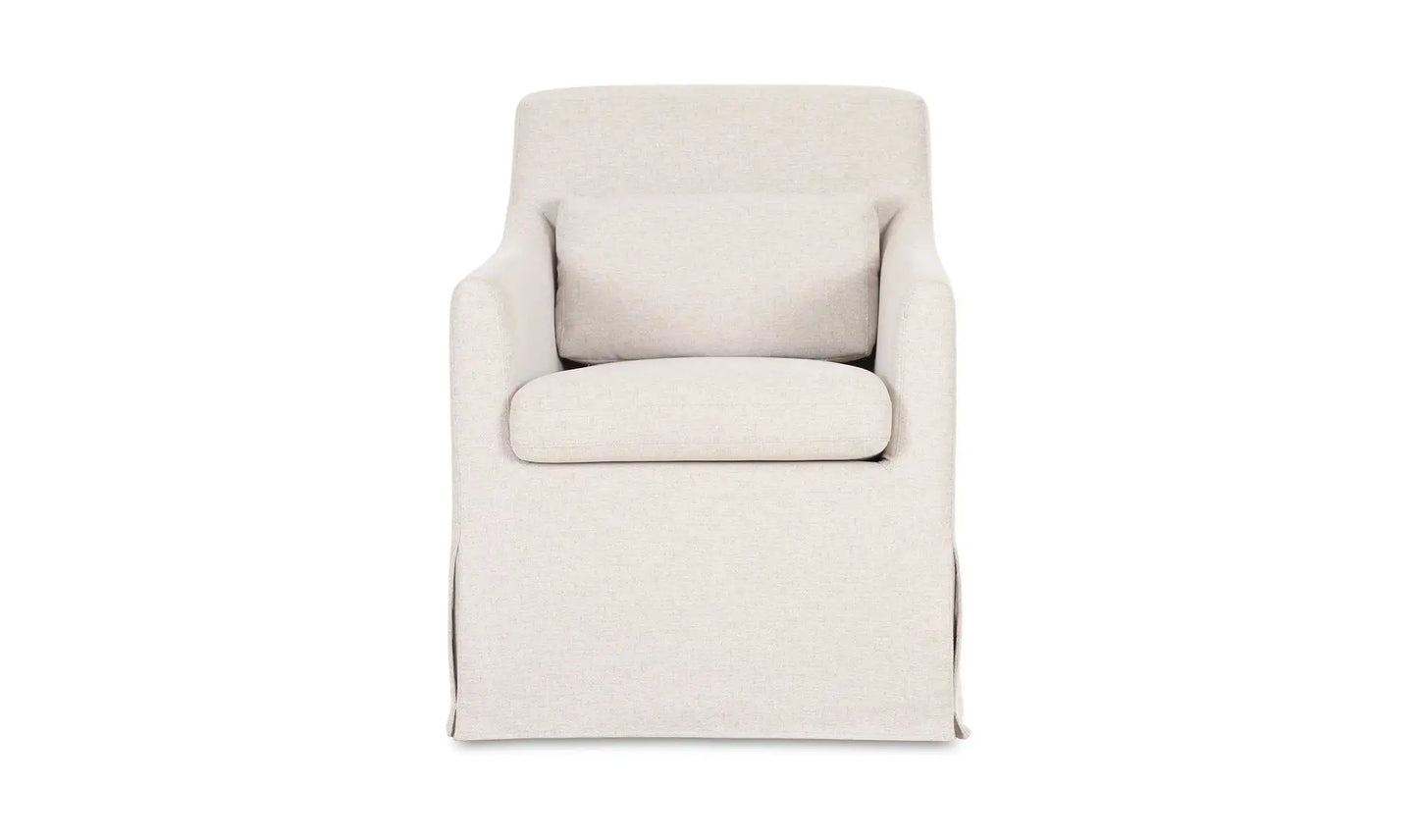 Lydia Slipcover Dining Chair - Beige