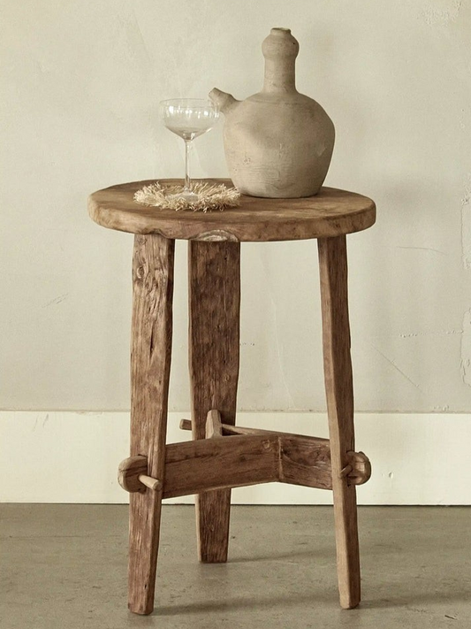 Rembrandt side table in recycled teak - Crusoe