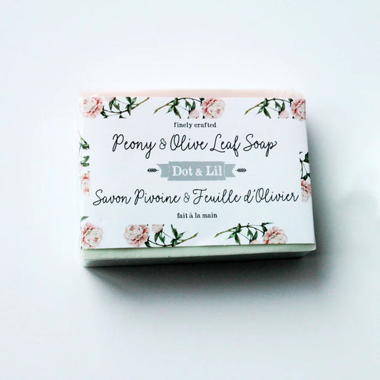 Bar soap - Peony &amp; olive leaf