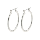 LAYLA anneaux 40 mm - plaqué argent