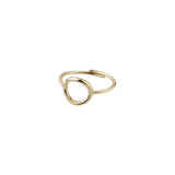LULU bague circulaire - plaqué or
