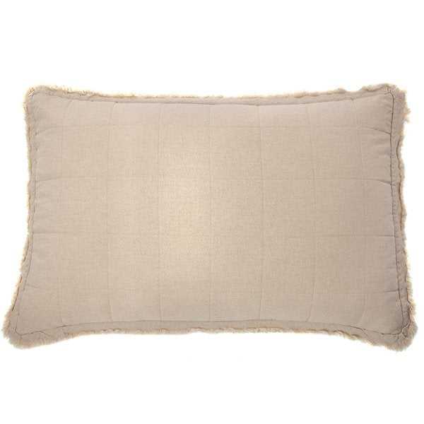 Poke - Couvre oreiller en lin naturel