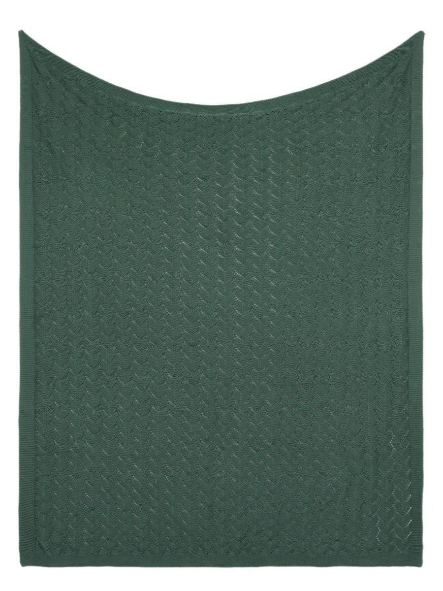 Amarok - Dark Green Knit Throw