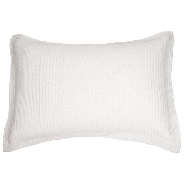 Suite - Couvre oreiller décoratif en coton piqué crème