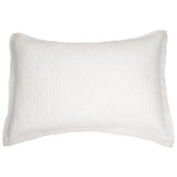 Suite - Couvre oreiller décoratif en coton piqué crème