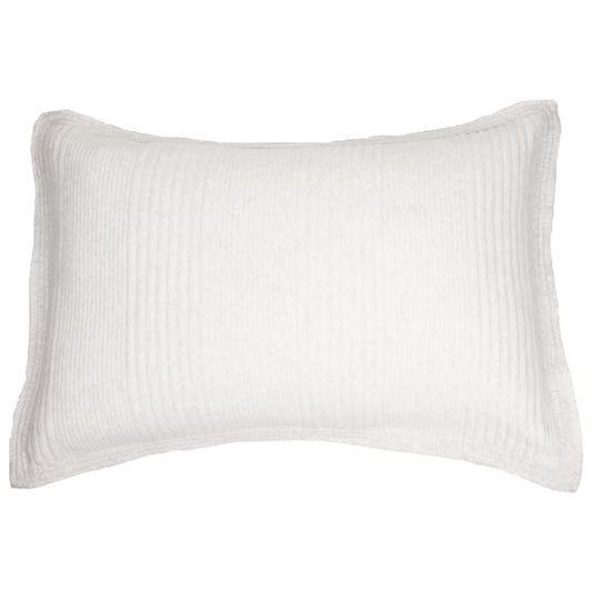 Suite - Decorative pillow cover in cream cotton pique