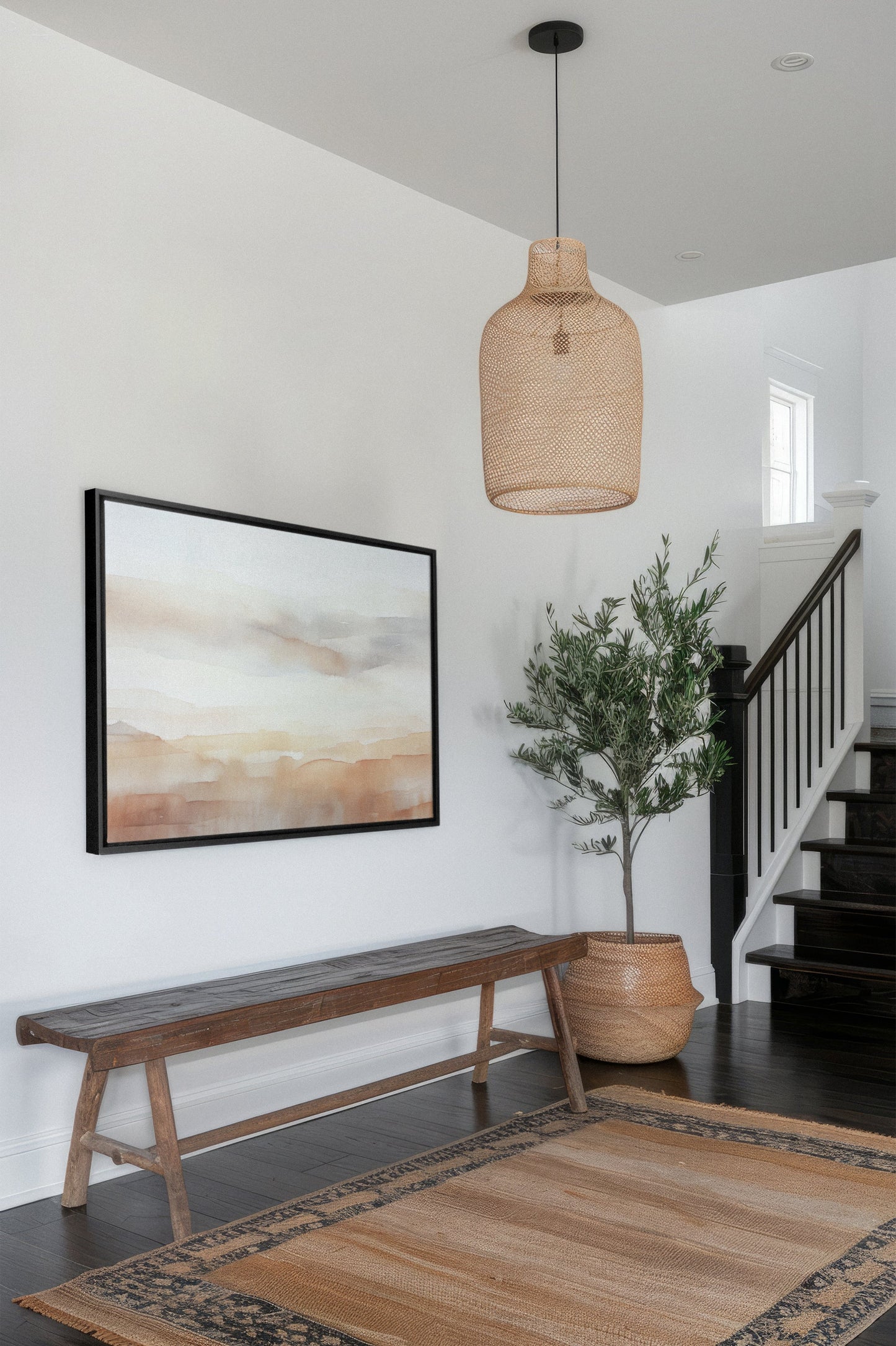 SUNSET STROKES, Oeuvre sur toile étiré