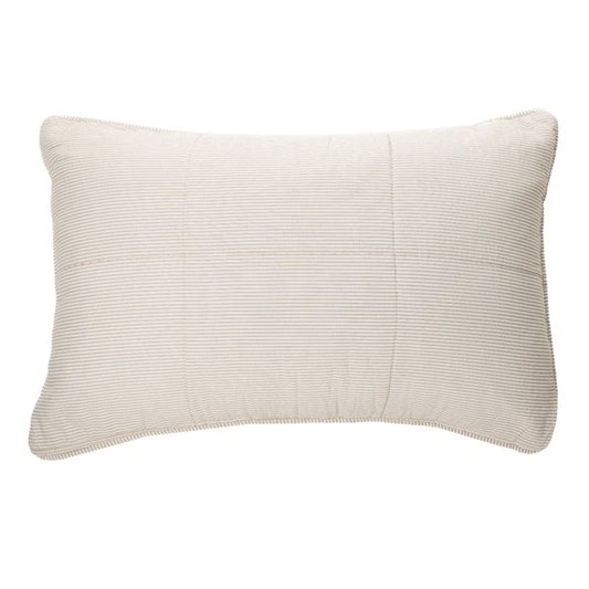 Tagliatelle - Natural Striped Decorative Pillow Cover