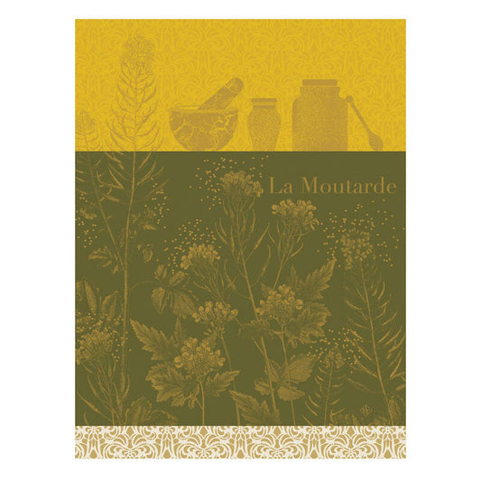 Mustard Flower Yellow Tea Towel – Le Jacquard Français