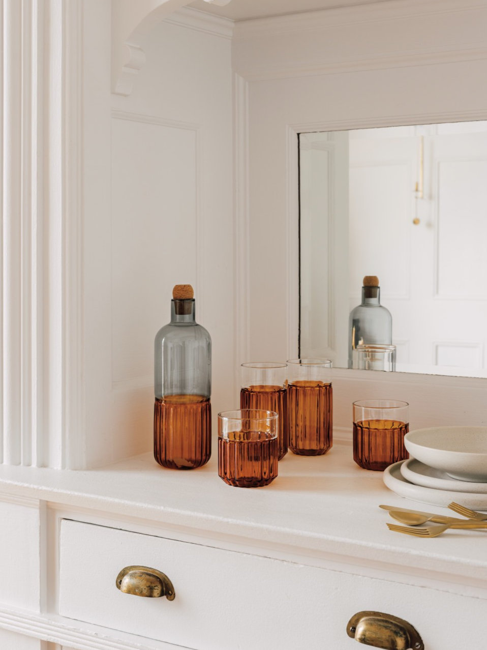 Channel Carafe - Amber 