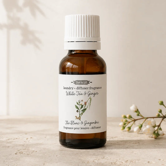Huile pour la Lessive & Diffuseur - Thé Blanc & Gingembre