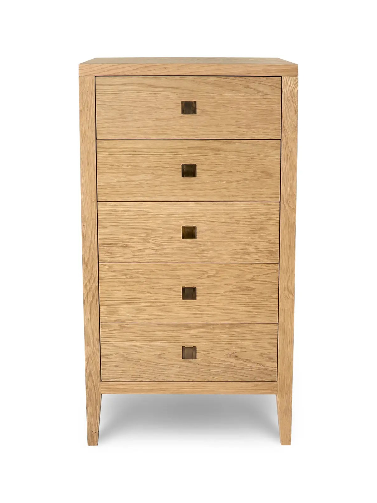 Hara 5-Drawer Tall Chest of Drawers - Natural Oak